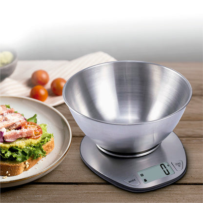 Báscula Electrónica De Cocina Con Bol Inox